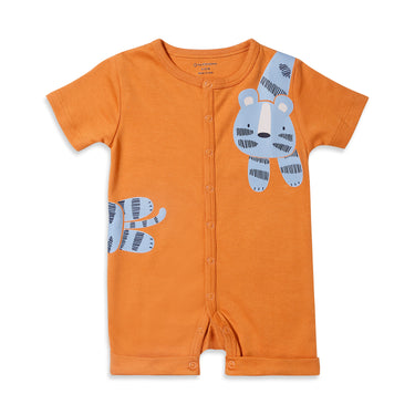 TIGER PLACEMENT HALF ROMPER