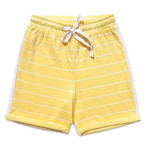 Shorts - Girls - Stripes - Yellow