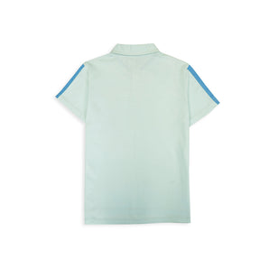 Polo T-Shirt Zipper Pocket - Dusty Aqua