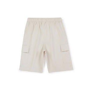 Solid Cargo Shorts - Cream