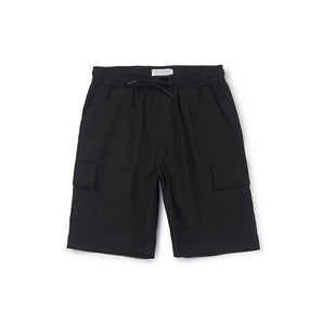 Solid Cargo Shorts - Black