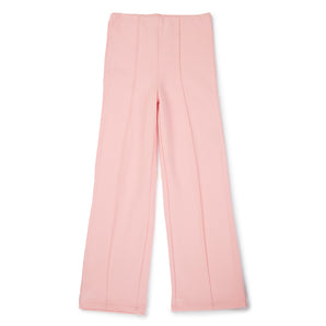 Mid-rise Seam Front Stright Pant - Pink