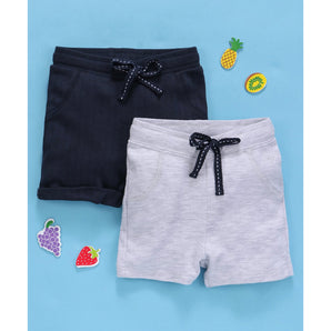 Boys Shorts Gift Set 2 pcs - Grey/Navy Blue