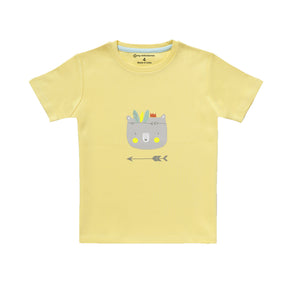 Round Neck T-Shirt - Boys - Yellow