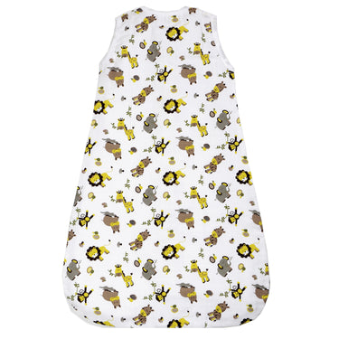 Baby Sleep Sack - Muslin - Zoo Yellow - MyMilestones 