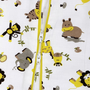 Baby Sleep Sack - Muslin - Zoo Yellow