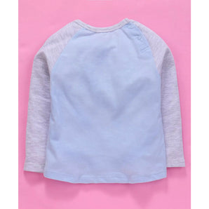 T-shirt Gift Set Full Sleeves 2 pcs - White/Baby Blue