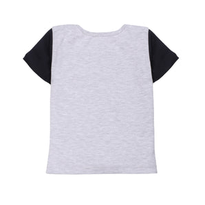 T-shirt Value Set Half Sleeves 2 pcs-Baby Blue/Grey
