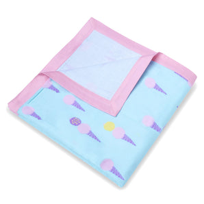 Muslin Blanket - 4 Layered - Icecream Print