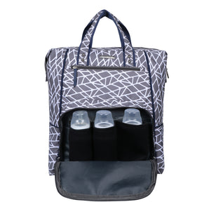 Baby Diaper Bag - Suave Backpack - Grey Mosaic