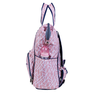 Baby Diaper Bag - Suave Backpack - Peach Mosaic