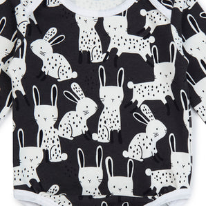 Full Sleeves Bodysuit - Bunny Print