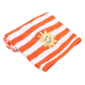 Hand Towel - Orange/White