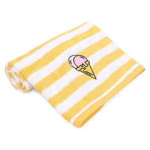 Hand Towel - Yellow/White