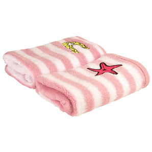 Hand Towel - Pink/White