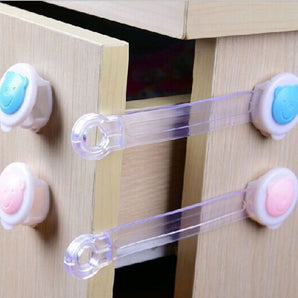 Baby Safety Child Proofing Flexible Plastic Locks/Latches for Cabinet - 2pc Set - Pink