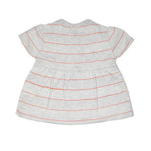 Baby Top and Bottom Set - Stripes - Girls - Grey